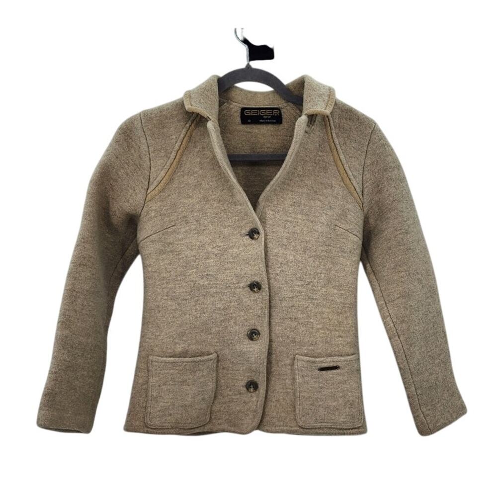 Geiger Tyrol Boiled‎ Wool Jacket Made In Austria Blazer Size 40